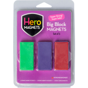 Big Block Magnets, Set of 3