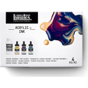 Professional Acrylic Ink, Pouring Technique, Deep Colors Set