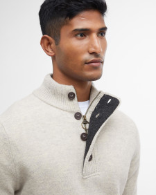 Essential Elbow Patch Jumper Pearl