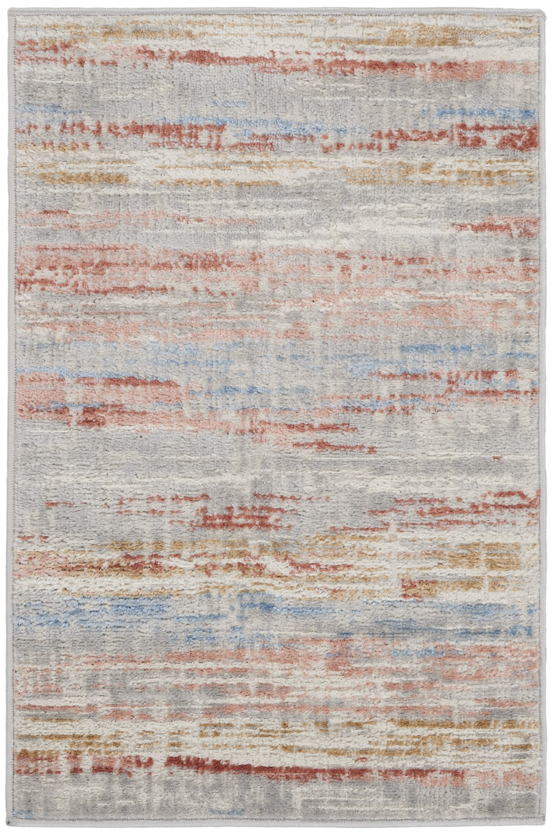 Nourison Elation 2' x 3' Ivory Multicolor Modern Indoor Rug