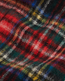 New Check Tartan Scarf Black Stewart