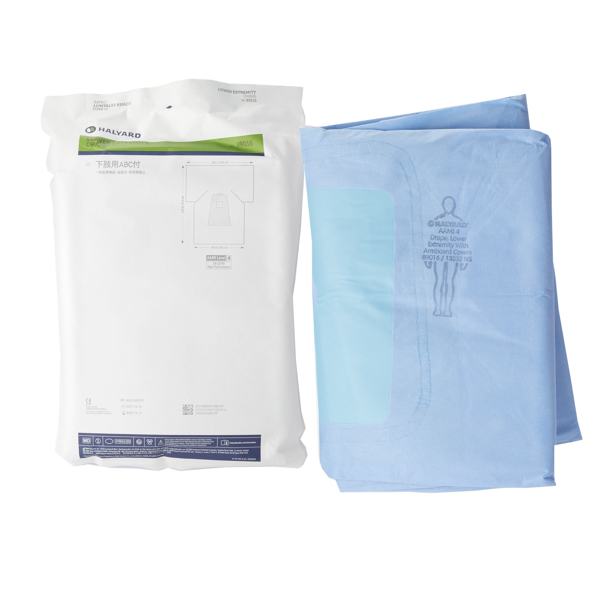 Halyard Sterile Lower Extremity Orthopedic Drape, 108 x 80 x 124 Inch