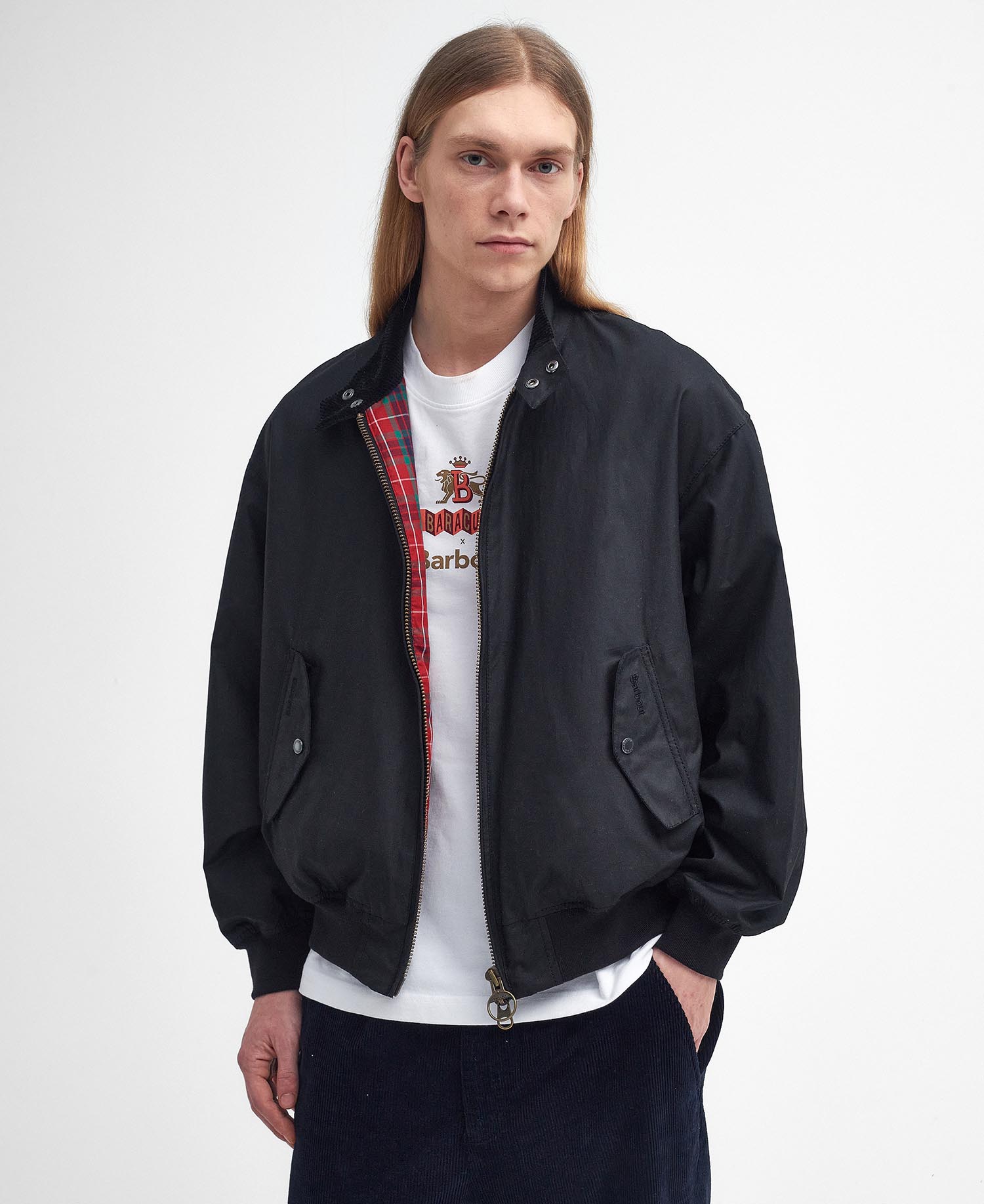 Barbour x Baracuta Wachsjacke MA-1 Harrington image number 0