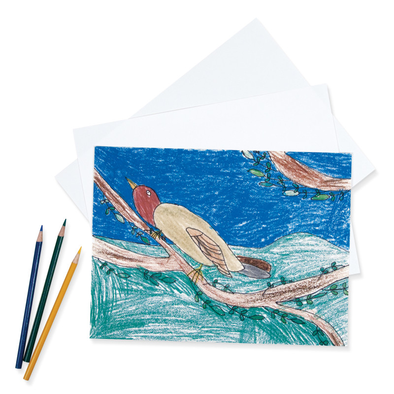 Bright White Sulphite Drawing Paper Ream, 18" x 24", Heavyweight
