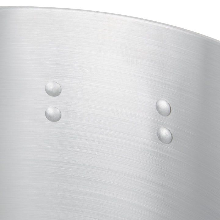 60-quart Arkadia™ aluminum stockpot in natural finish