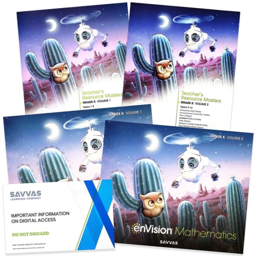 enVision Math Homeschool Bundle - Grade K (2020 edition)