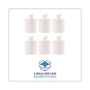 Boardwalk, 500ft Center-pull Towel, 2 ply, White