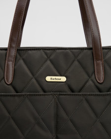 Quilted Tote Bag Olive