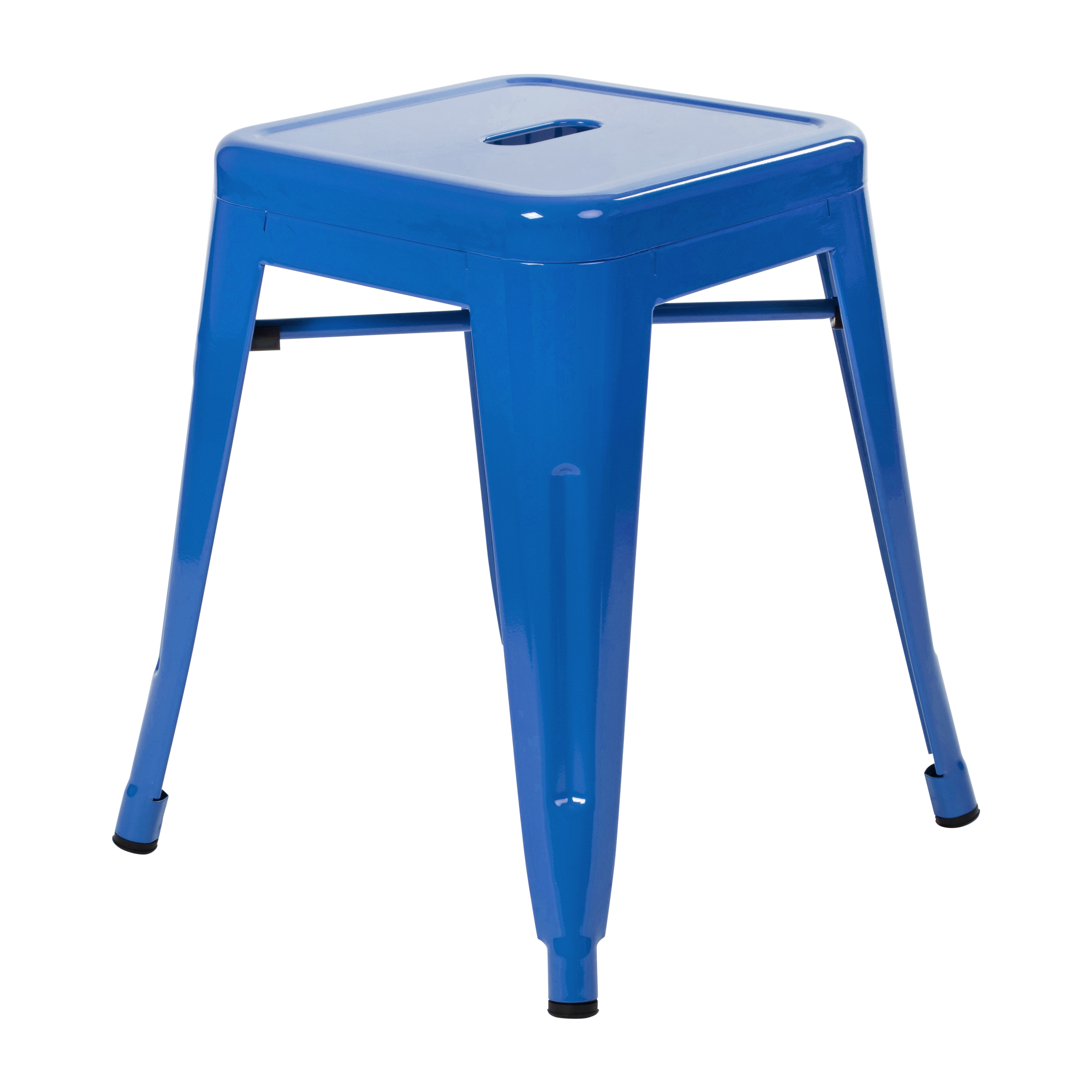 18" Table Height Stool, Stackable Backless Metal Indoor Dining Stool, Commerc... - Picture 77 of 114