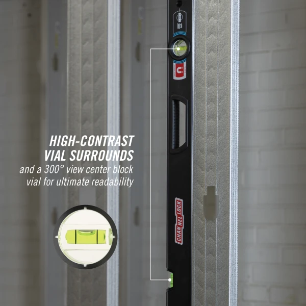 5200-0078M 78-inch Professional-Grade Magnetic Aluminum Box Level