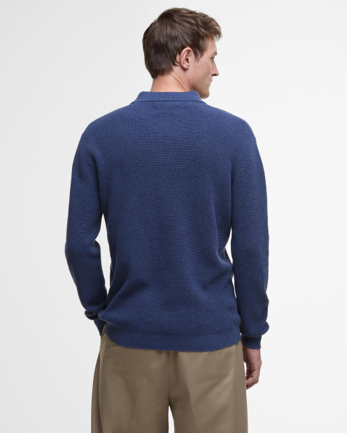 Holt Knitted Polo Shirt Oceana