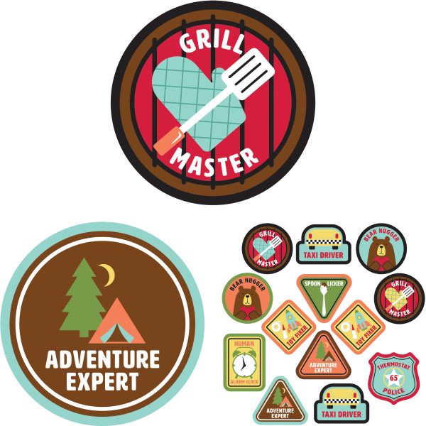 Dad Merit Badges Variety Edible Image®