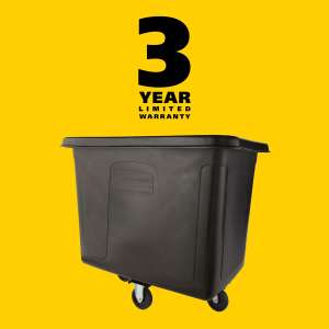 RUB4616BK, Rubbermaid Commercial, Cube Truck, 16 cu ft, Black