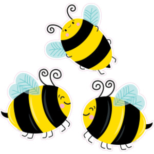 Busy Bees 6" Designer Cut-Outs, Pack of 36
