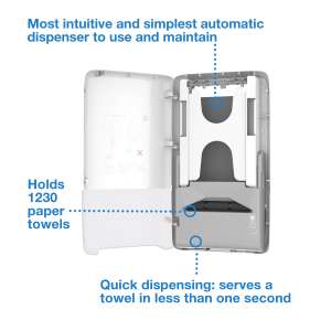 Tork, PeakServe Continuous,  Folded Towel Dispenser, White