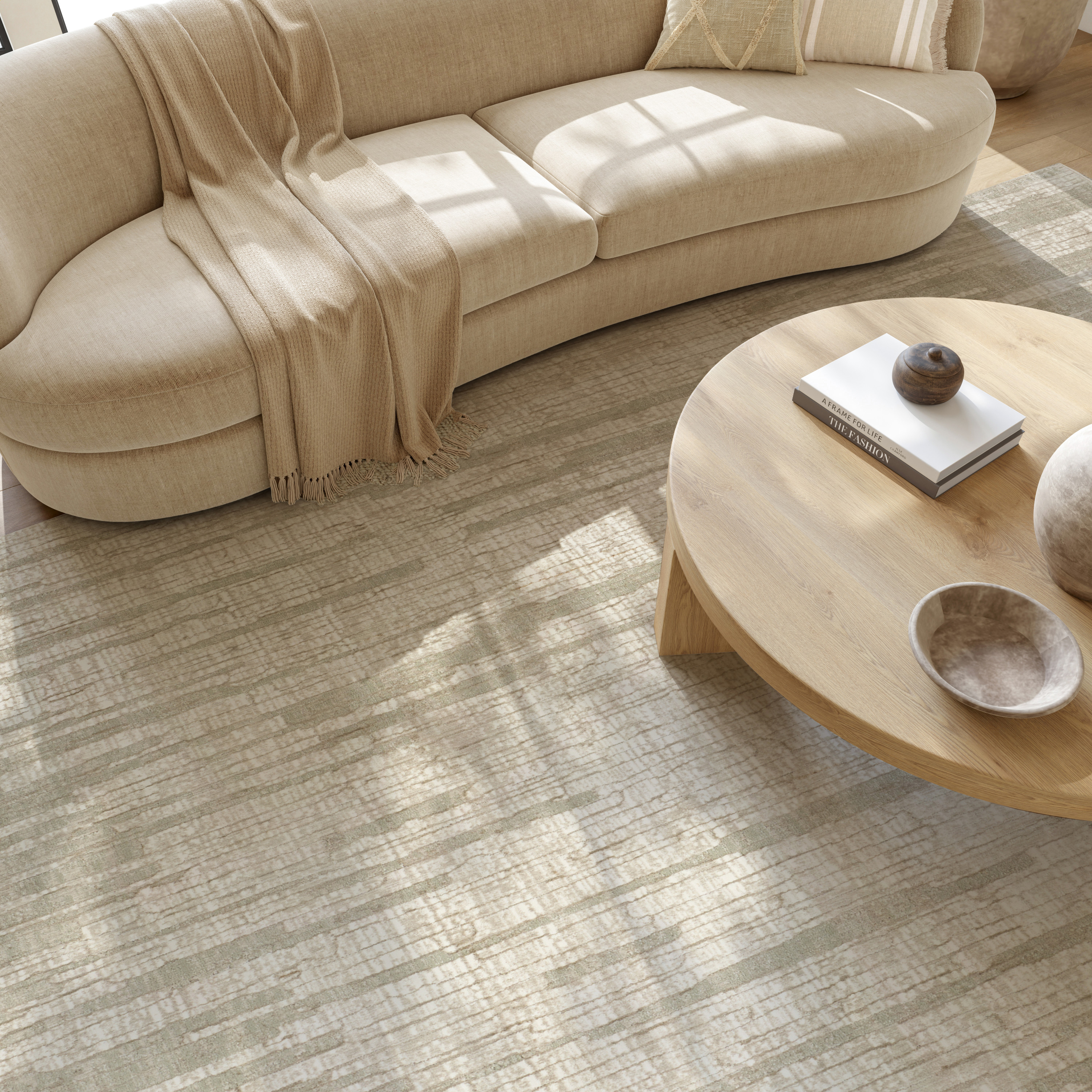 Nourison Soft Structure 5'3" x 7'3" Sage Modern Indoor Rug