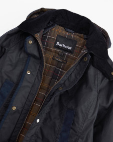 Bower Waxed Jacket Navy-Classic