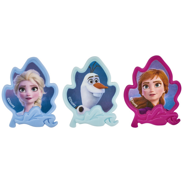 Disney Frozen II Elsa, Anna and Olaf Cupcake Rings