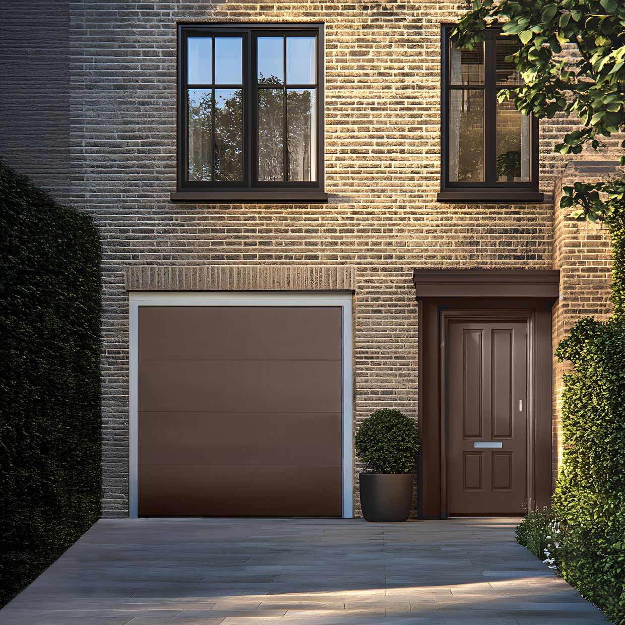 Un-Ribbed Garage Doors