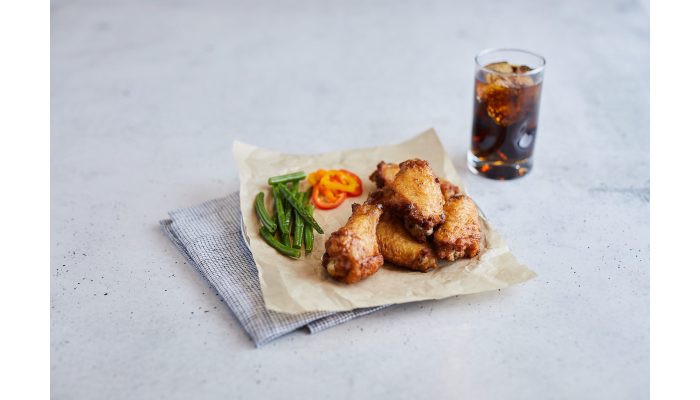 Tyson Red Label® Fully Cooked Coated Oven Roasted Bone-In Chicken Wing Sections, Jumbo_image_1