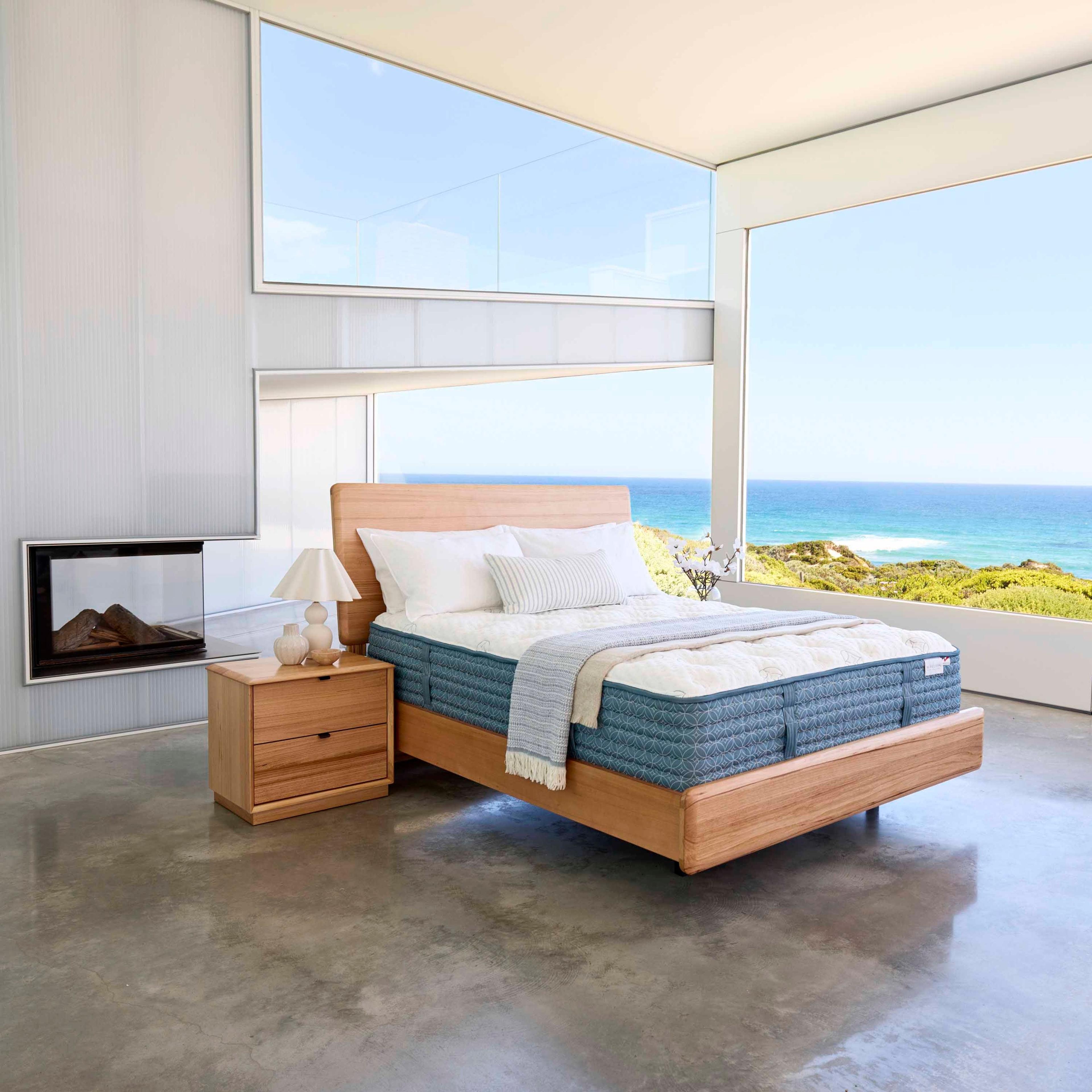 Lifestyle image of the Aireloom Streamline Mattress, Luxury Firm from Forty Winks