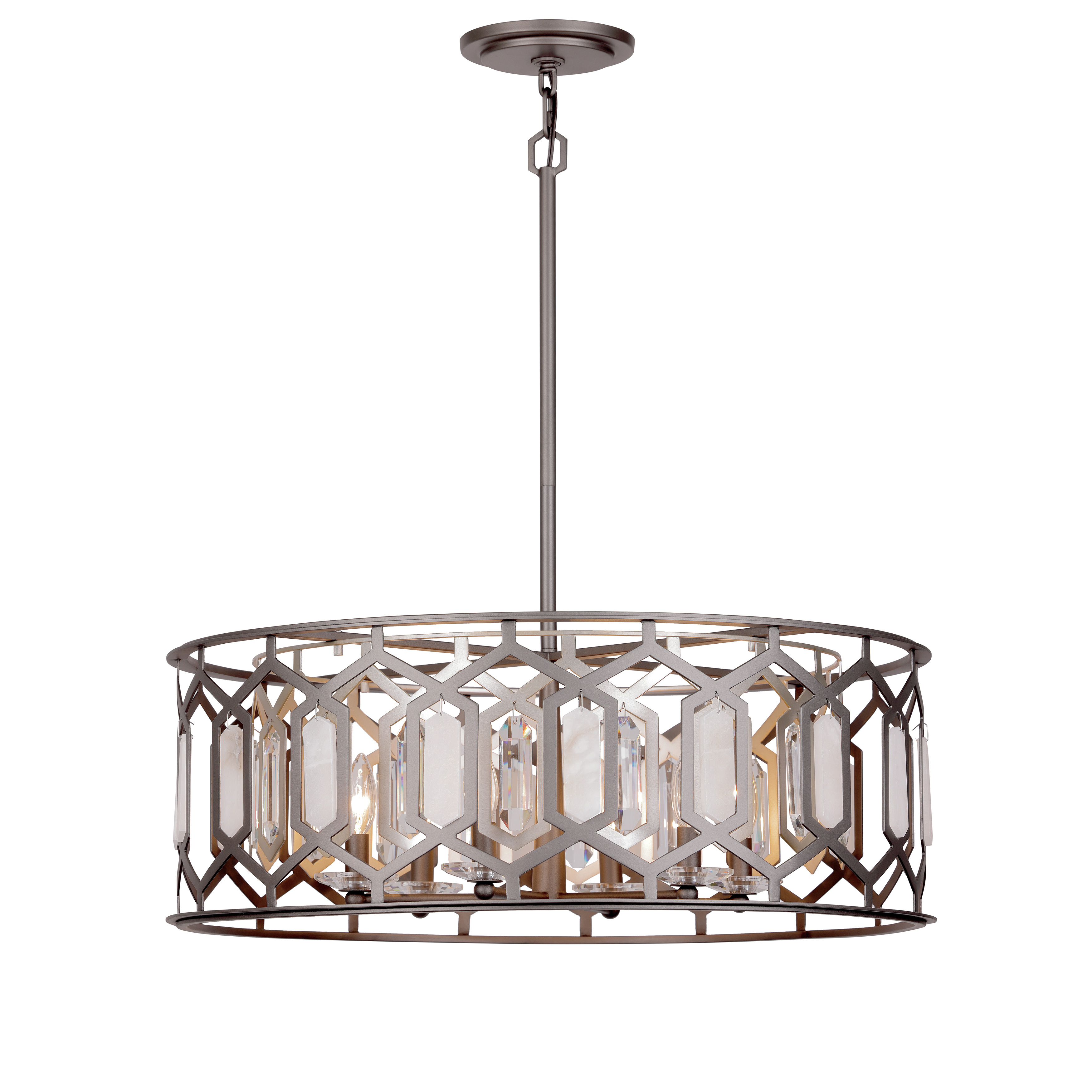 Hexly - 6 Light Pendant