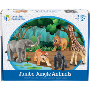 Jumbo Jungle Animals, Set of 5