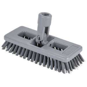 Unger, SmartColor™, 8in, Swivel Brush, Plastic Bristles, Gray