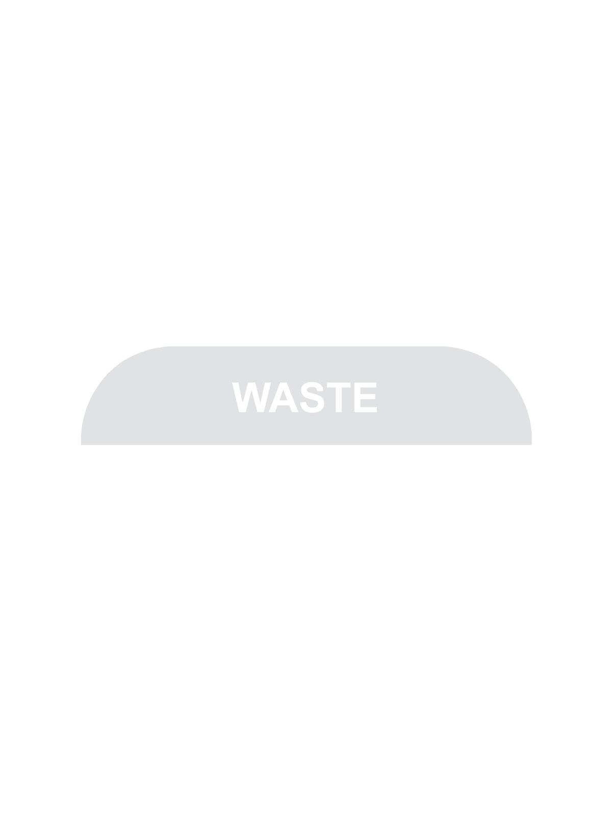 BILLI BOX – Label – Waste – Clear-White
