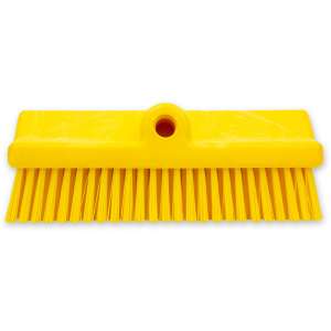 Carlisle, Sparta, 10in, Color Coded Bi-Level Scrub Brush, Polypropylene Bristles, Yellow