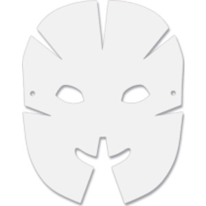 Die-Cut Dimensional Paper Masks, 10-1/2" x 8-1/4", 40 Pieces