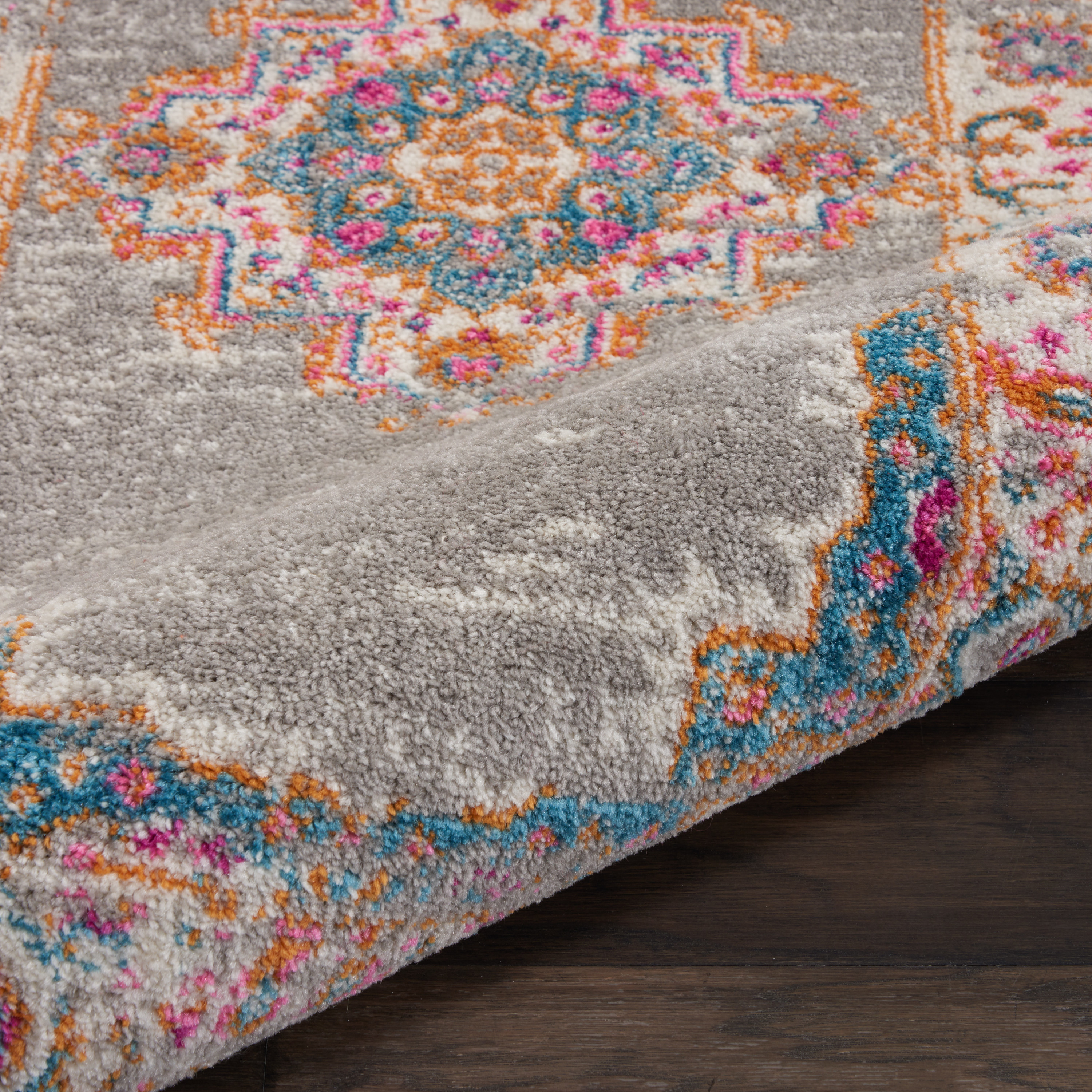 Nourison Passion 1'10" x 6' Grey Bohemian Indoor Rug