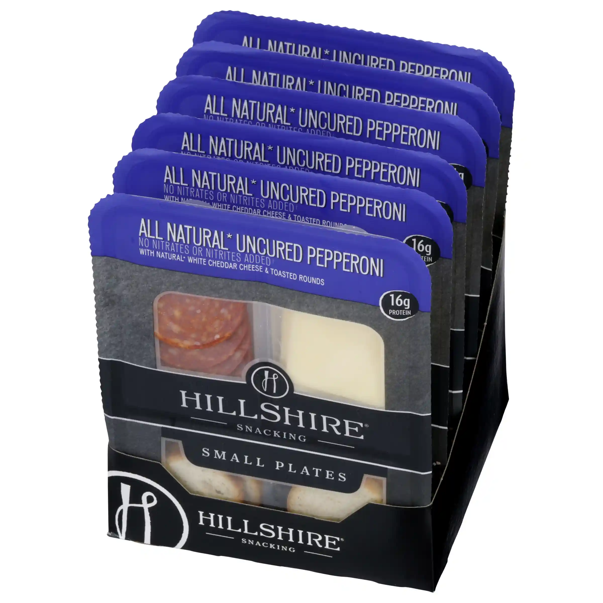 Hillshire® Snacking Small Plates, All Natural* Uncured Pepperoni Deli Lunch Meat with Natural* White Cheddar Cheese, 2.76 oz  _image_2