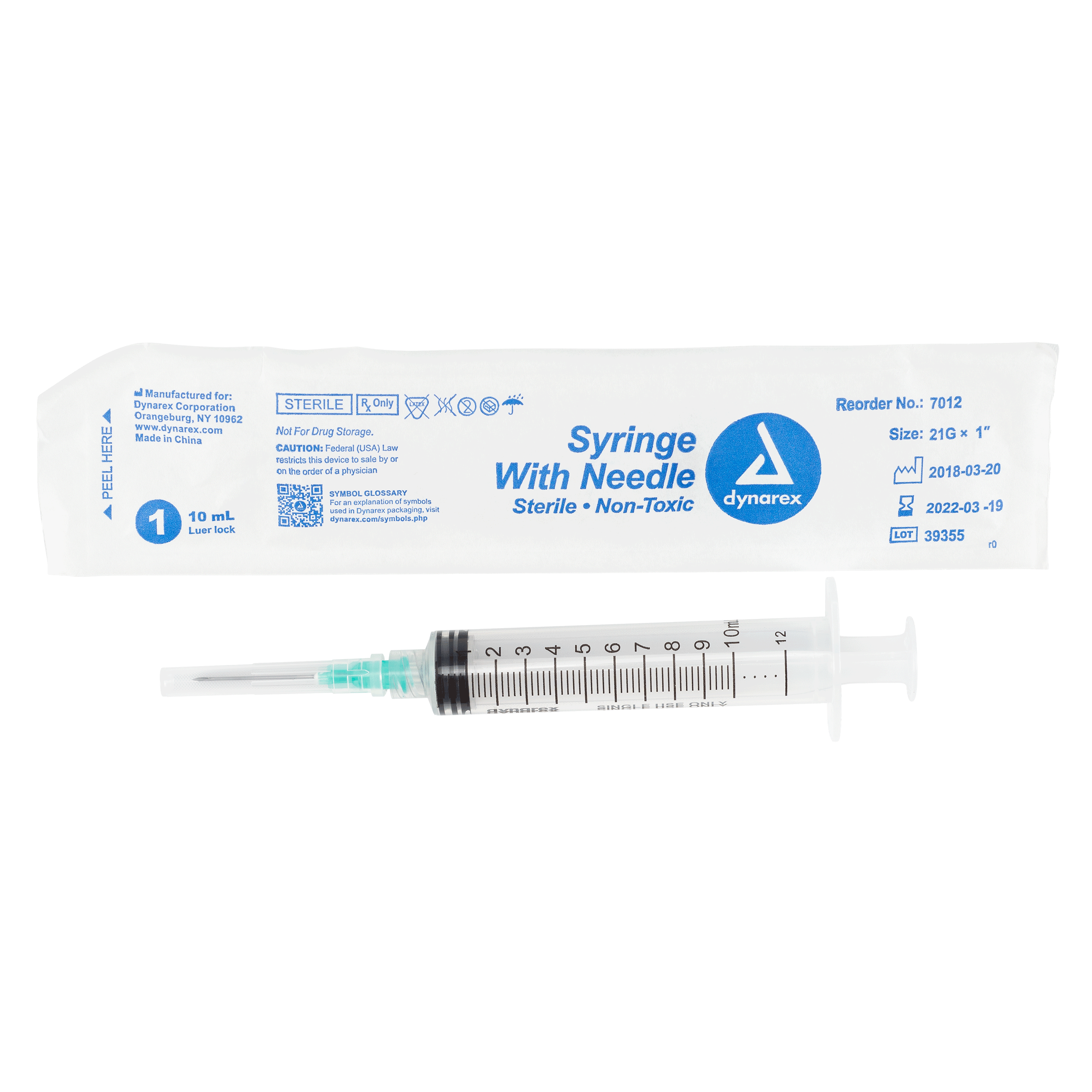 Syringes With Needle - 10cc - 21G, 1