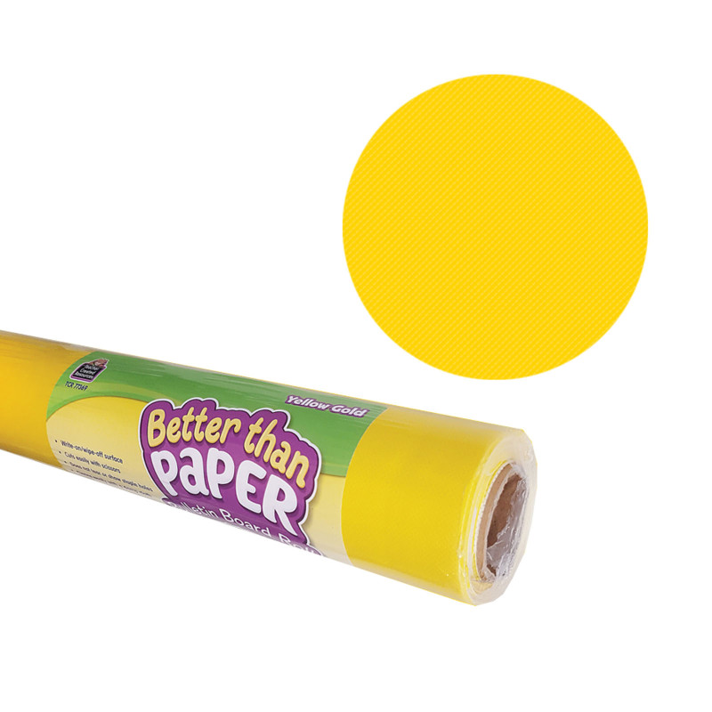 Better Than Paper® Bulletin Board Roll, 4' x 12', Yellow Gold, 4 Rolls