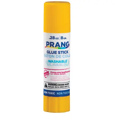 Prang Washable Glue Stick, Clear, .28 Oz., 12 Count