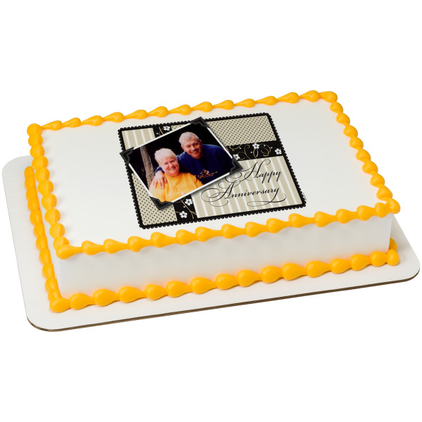 Anniversary Modern PhotoCake® Edible Image® Frame