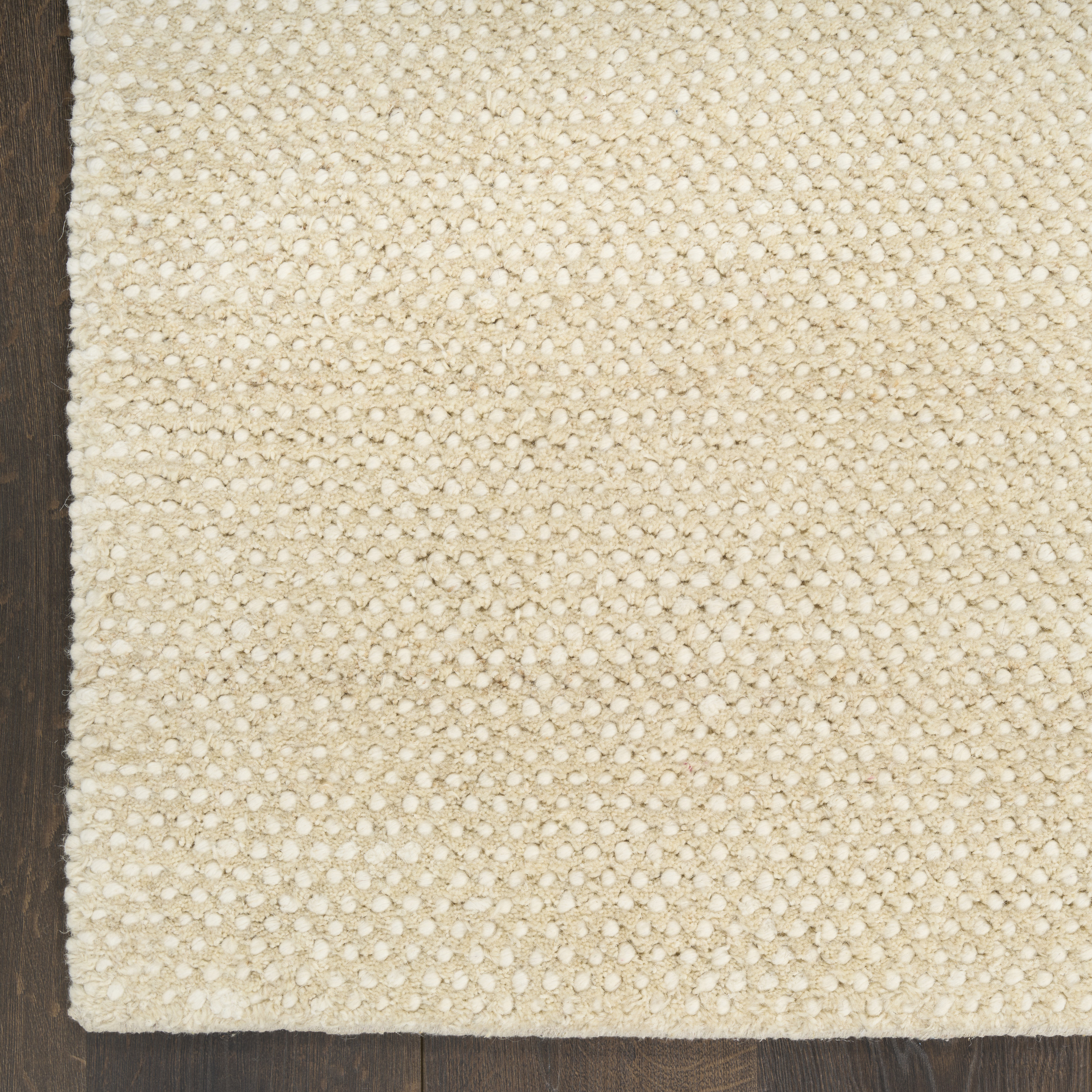 DKNY Pure Rows 5'3" x 7'3" Ivory Beige Farmhouse Indoor Rug