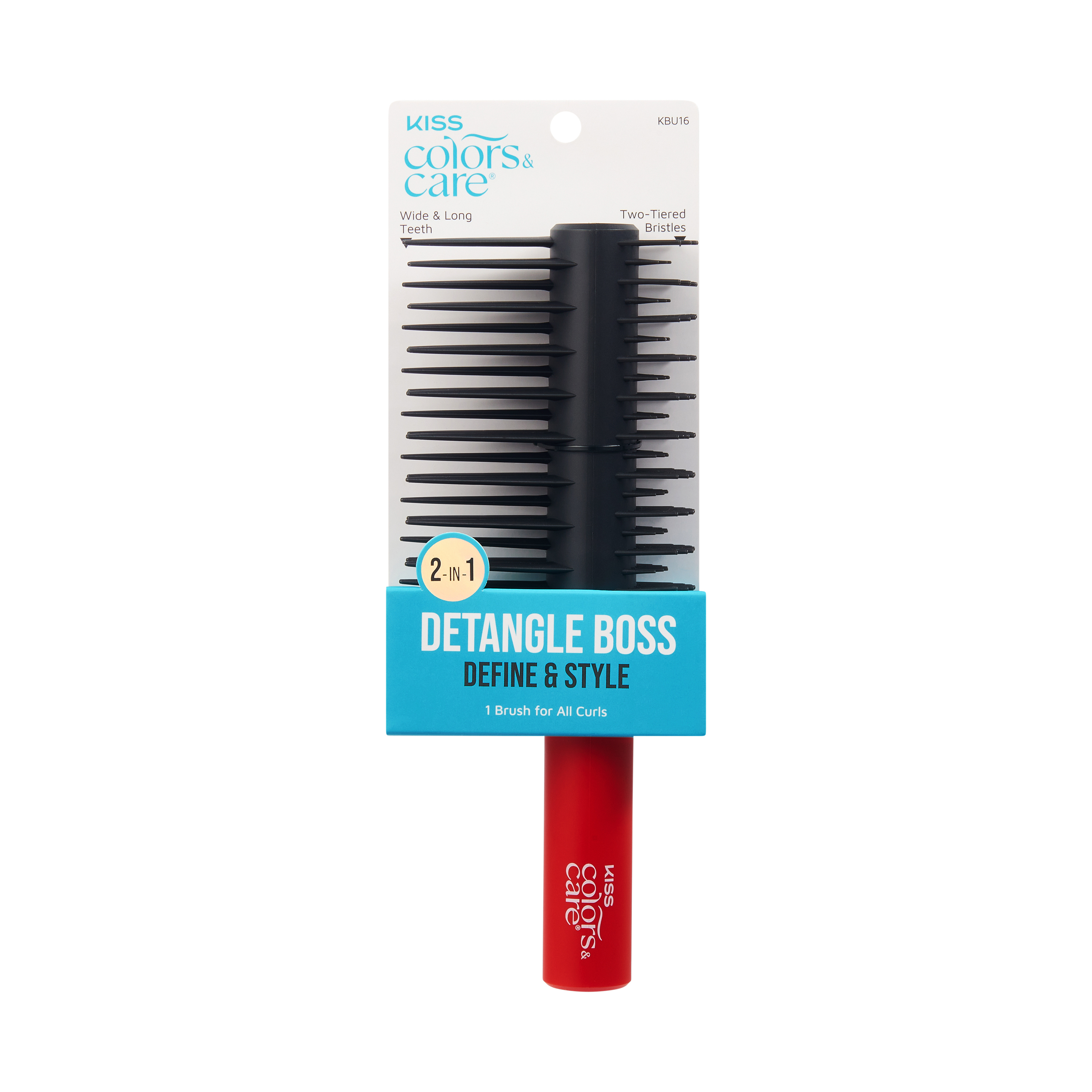 Detangle Boss | Define & Style | 2 in 1 Detangle Brush