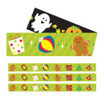 Carson Dellosa Education Halloween/Holiday Two-Sided Straight Borders, 36 Feet Per Pack, 3 Packs CD-108413-3