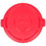Rubbermaid Commercial, BRUTE, Self-Draining, Round, Resin, 44 gal, Red, Receptacle Lid