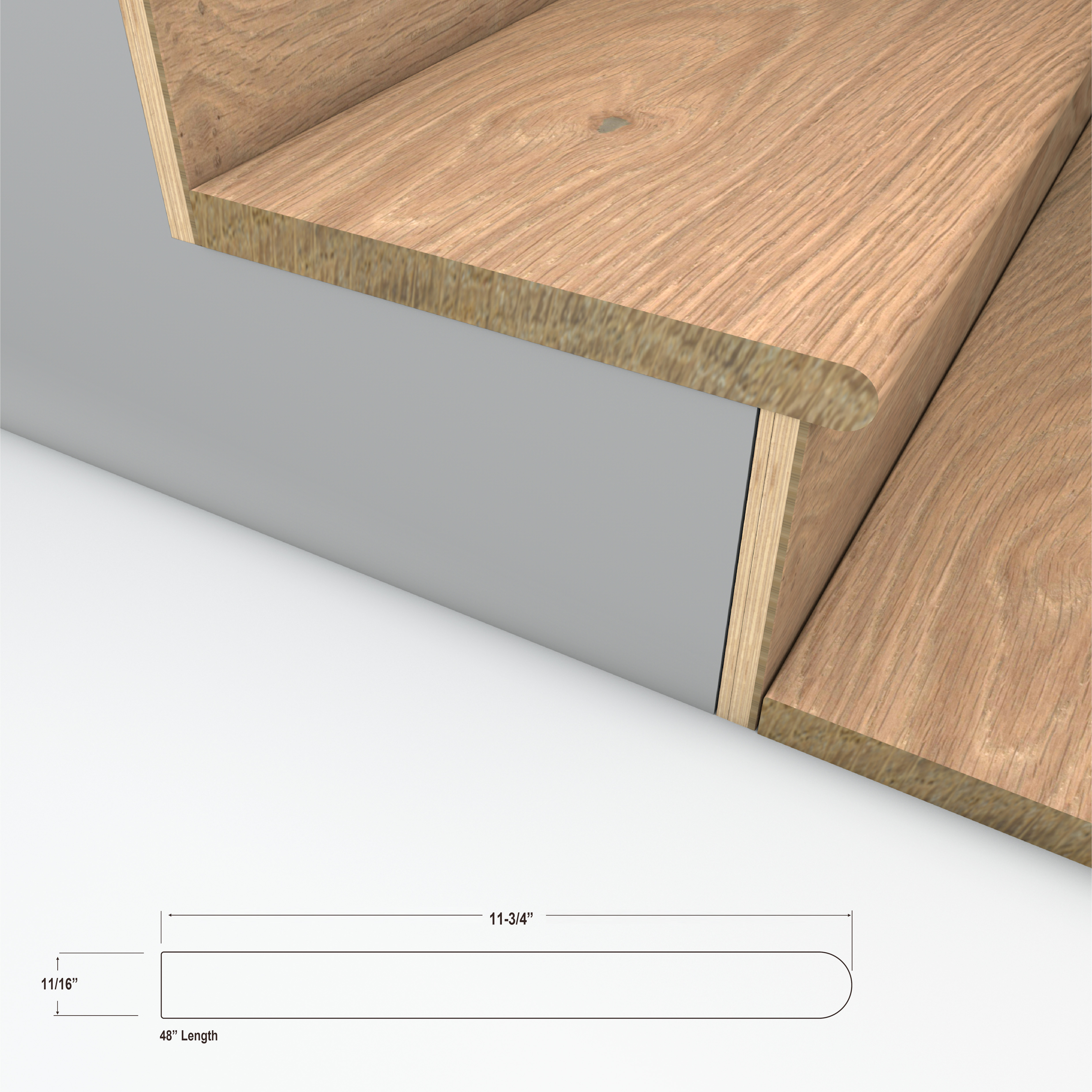 Champagne Sea Stair Tread view 3