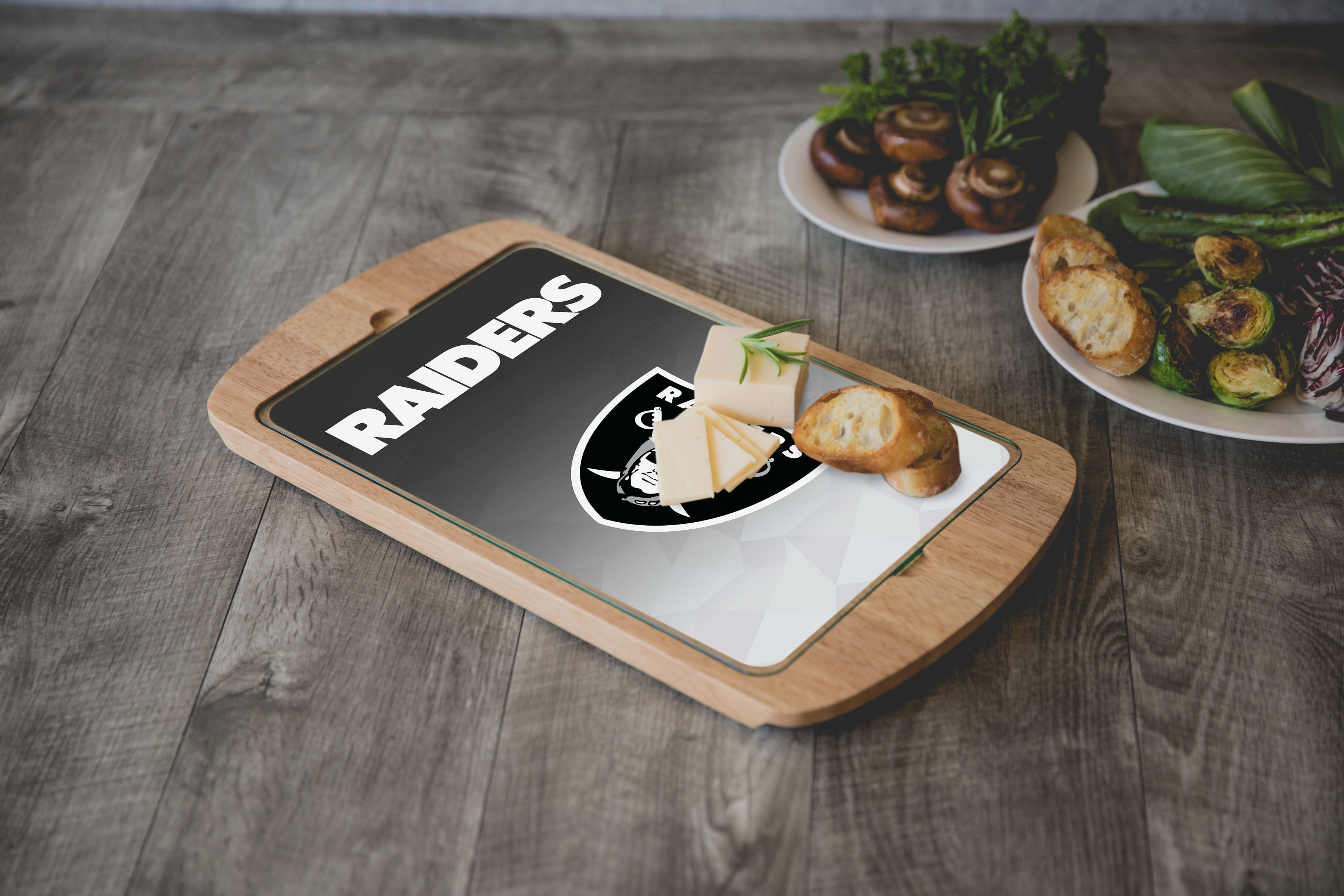 Las Vegas Raiders - Billboard Glass Top Serving Tray