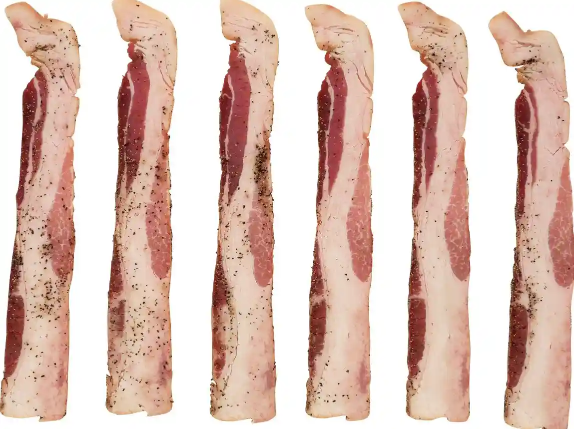 Wright® Brand Naturally Hickory Smoked Peppered Regular Sliced Bacon, Bulk, 15 Lbs, 6 slices per inch, Frozen_image_21