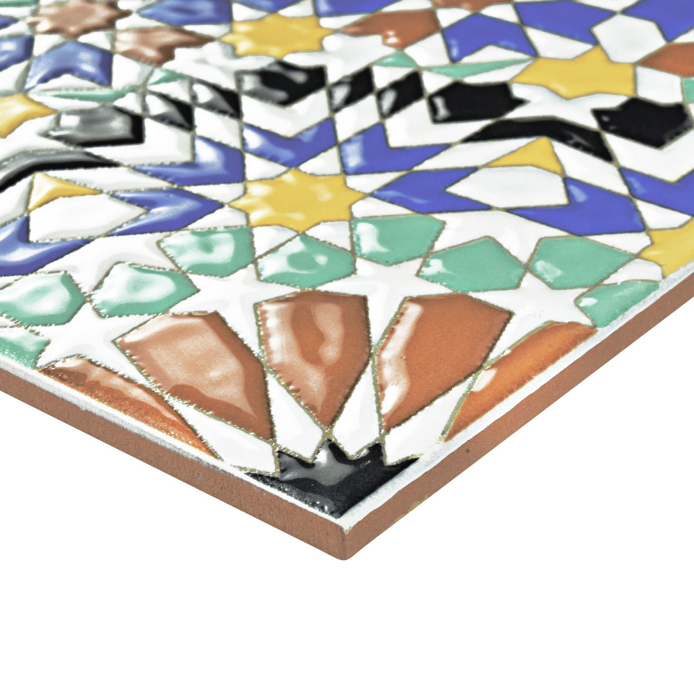 Sevillano Andalusia 7-7/8 in. x 7-7/8 in. Ceramic Wall Tile