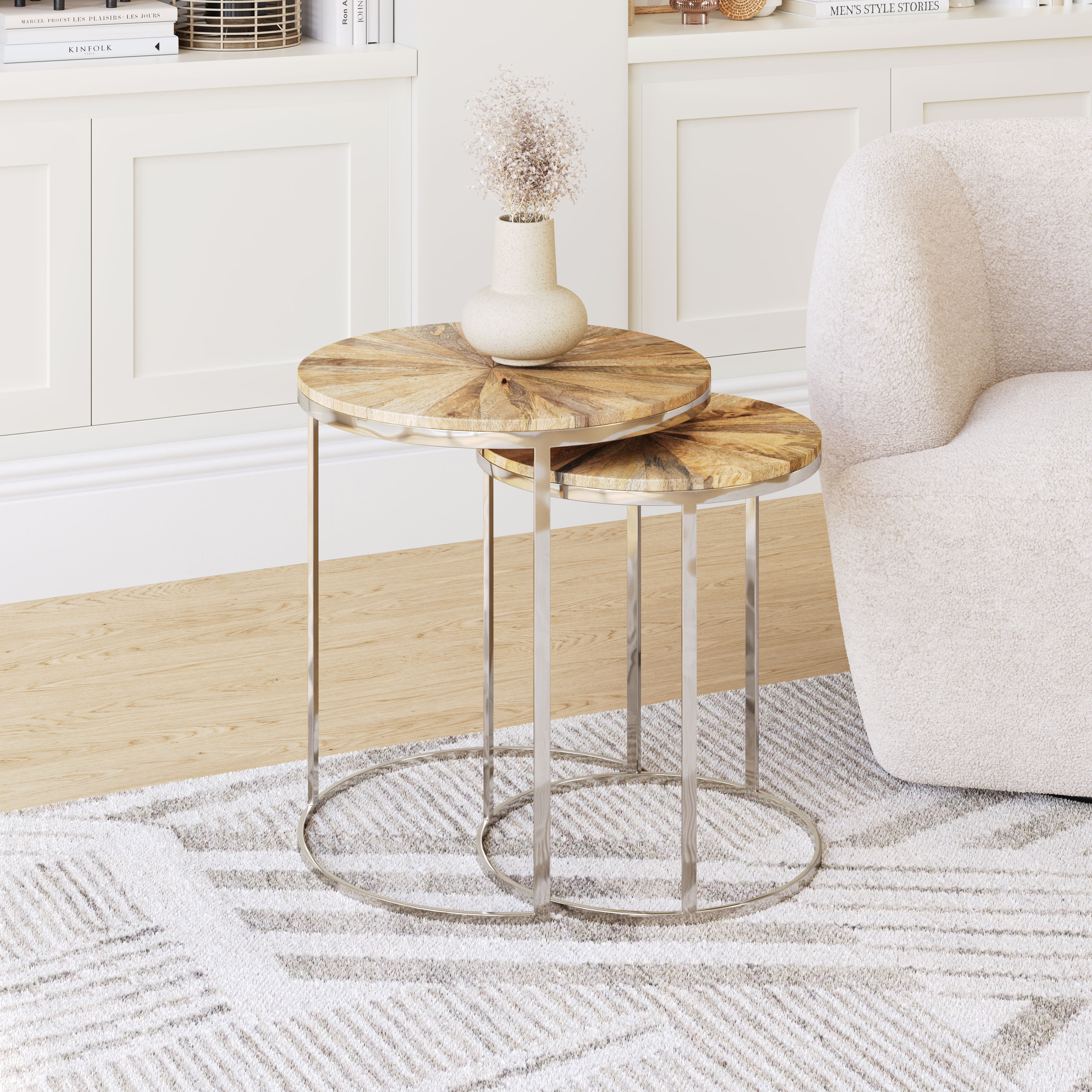 Bari Nesting Table Set (2-Piece) Natural product image