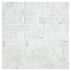 Basic Mosaic Collection Italian Carrara Light Select 1×1 Offset Square Mosaic Honed