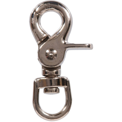 Hardware Essentials Round Swivel Nickel Trigger Snap 1/2
