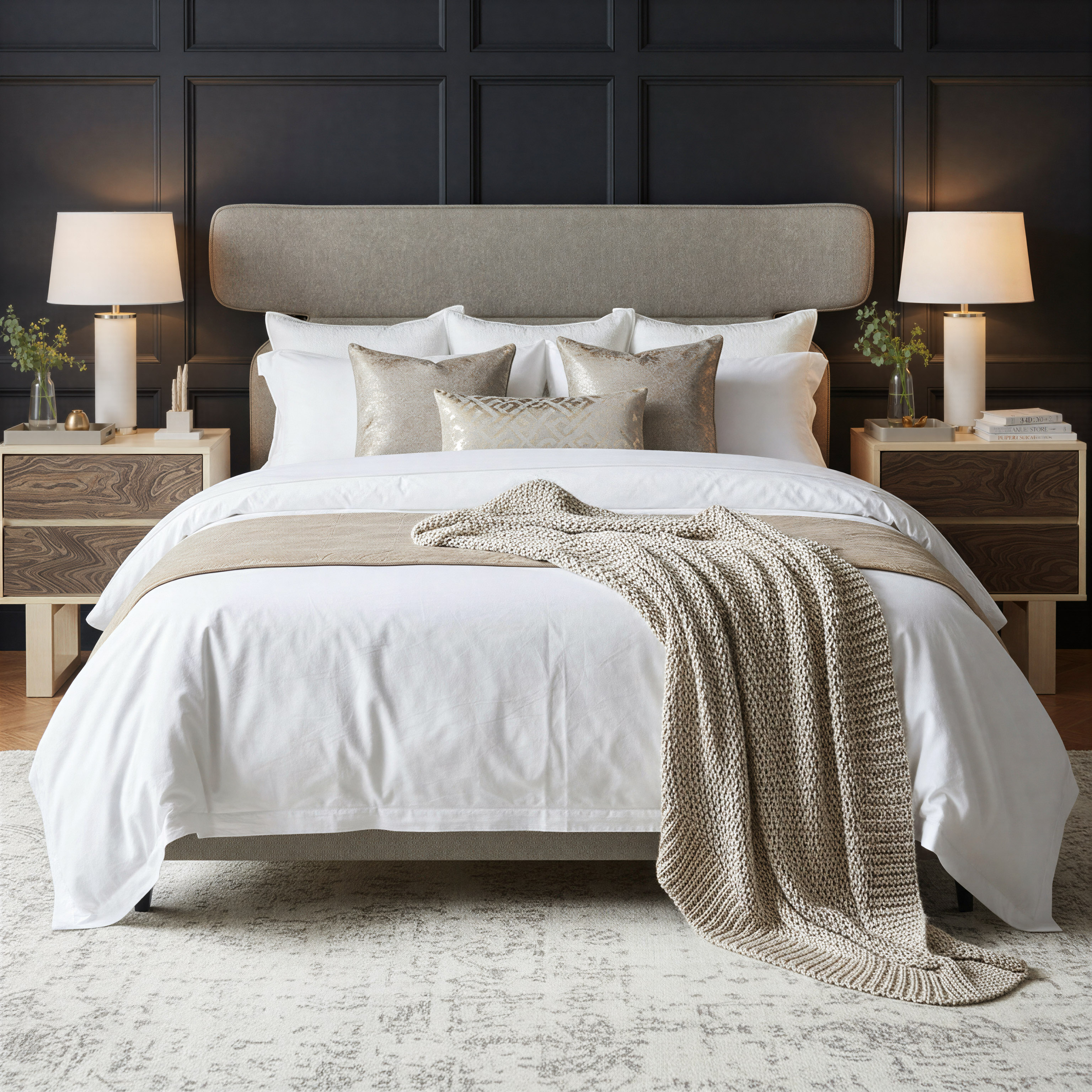 Dusa Queen Bed Olive Brown product image