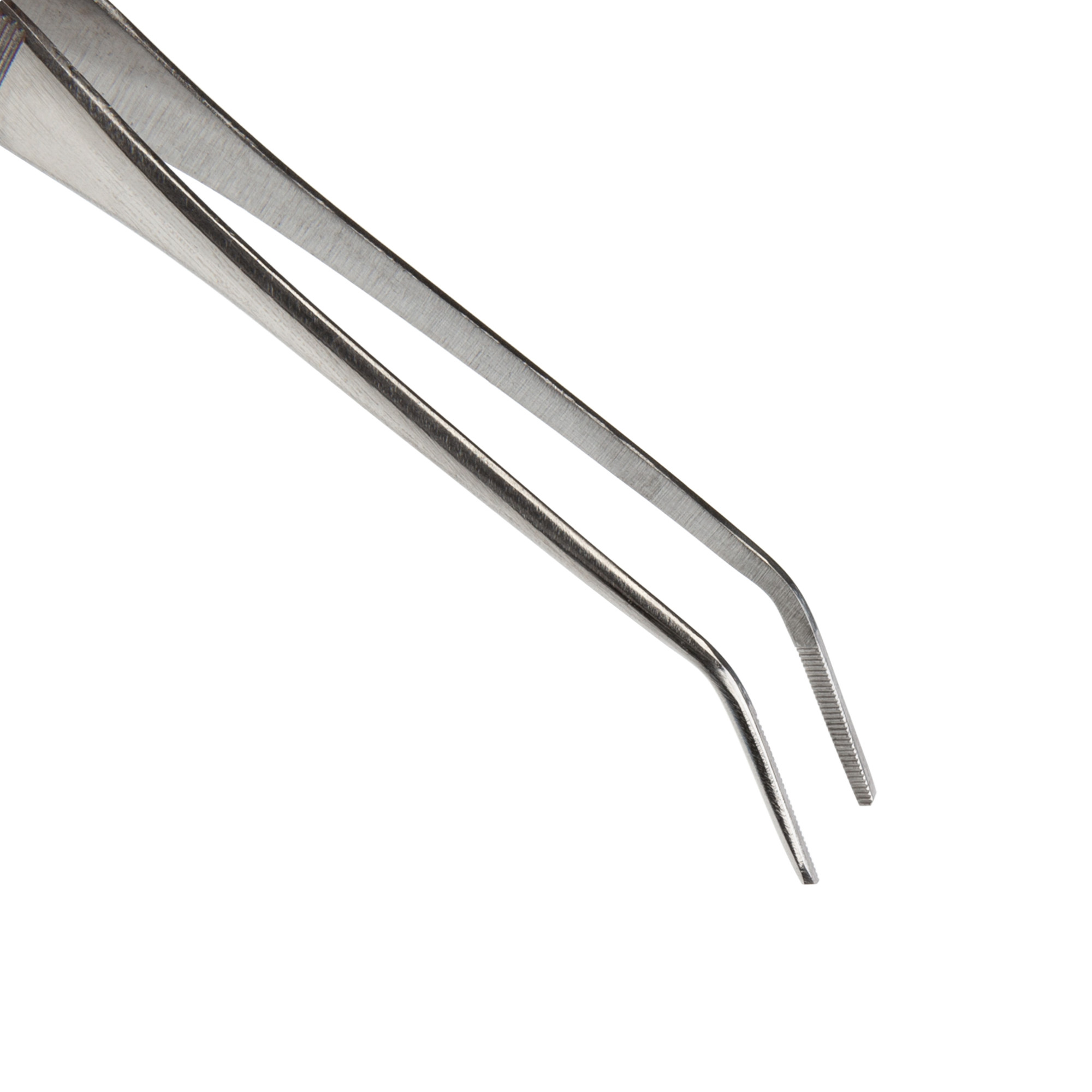 Steelman 6.75 in. Angled Sharp Tip Tweezers 05605